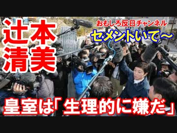 【民進党の辻本清美さん】 皇室について「生理的に嫌だ」！