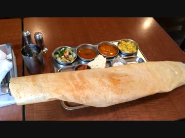 ７５ｃｍもある巨大マサラドーサ(船堀のゴヴィンダス)