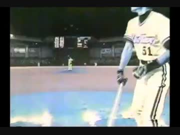 　イチロー 1998 キャッチャーカメラから見たフェンス直撃ヒット