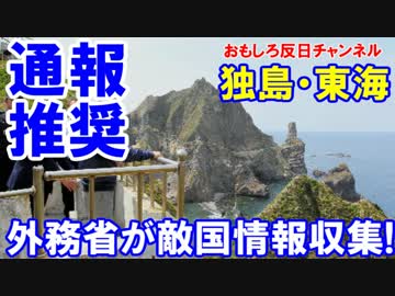 【外務省が敵国情報収集を呼び掛け】 EastSeaを見たらご通報ください！