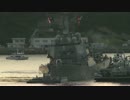 衝突事故後　横須賀に帰港する米イージス艦フィッツジェラルド（HD）