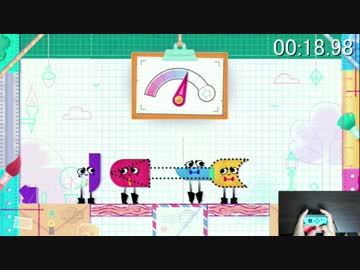 【カタチあわせパーティー2】スニッパーズ4人モード個別RTA【27.13秒】