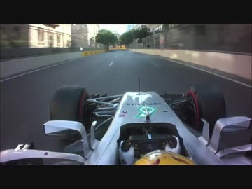 Onboard pole position lap - Lewis Hamilton, Azerbaijan 2017