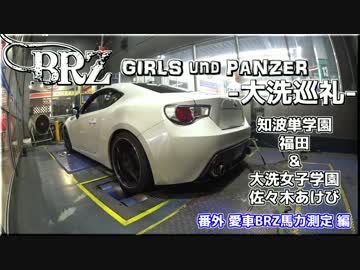【車載動画】BRZで大洗＆シャシダイ馬力測定【福田・あけび編】