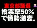 【都議選】投票率５０％で情勢激変。