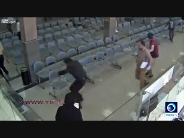 イスラム過激派の空港での虐殺映像（殺害シーン有りグロ注意）