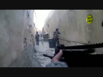 モスル旧市街を侵攻するイラク連邦警察