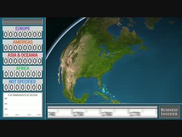 アメリカへの移民の動きが具体的に分かる動画