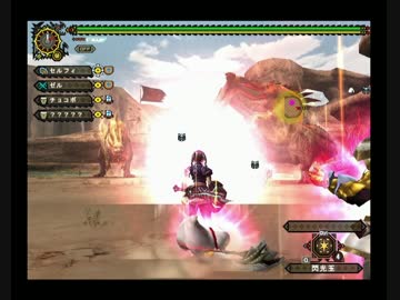 【MHF-Z】ランセジョー２頭に閃光玉を投げるお仕事