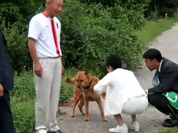 蓮舫、犬に逃げられる