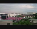 ゆりかもめから見たももちラストライブ会場の様子