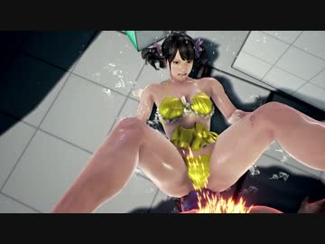 鉄拳7リョナ　水着MODシャオ&ジョシーにゴールデンヘッドバットしまくり