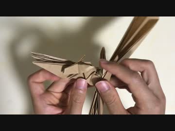 【折り紙】　ティガレックスを折ってみた　12/13【モンハン】