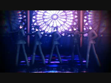【MMD刀剣乱舞】Black Out　 黒スーツ燭台切×５【リップ配布】(再投稿)