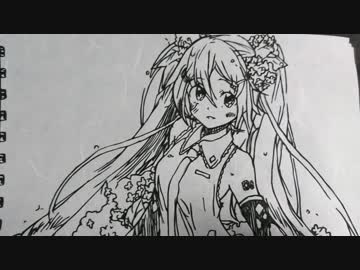 初音ミク 初音ミクを切り絵にしてみた 切り絵 ニコニコ動画