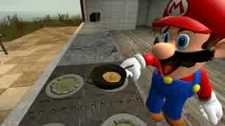 [スーパーマリオ64]マリオ、パンケーキを作る