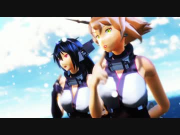 【MMD 艦これ】長門さんと陸奥ちゃんでGirls(Remake)