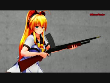【MMD】普通にショットガンを撃つ弦巻マキさんだったはず+少し前回の修正