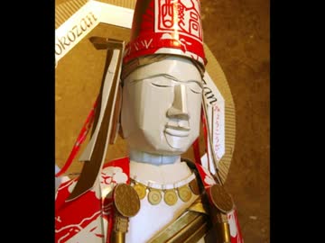 日本酒の空き箱で観音菩薩を作ってみた