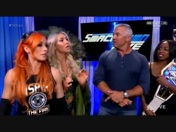 『WWE』 -SmackDown- Becky Lynch &amp; Charlotte Flair vs. Natalya &amp; Tamina 『2017/07/11』