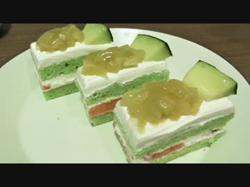 メロンケーキ　作りました