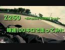 【Z250】時速100キロで走ってみた【Akrapovic Sound 】