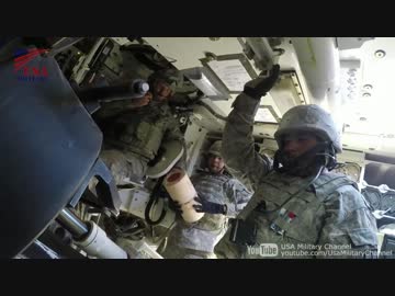 M109A6パラディン 155mm自走榴弾砲の｢装填･発射｣車内映像