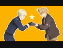 【APヘタリアMMD】鷲師弟でジベタトラベル