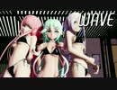 【艦これMMD】山風江風海風でWAVE　水着Ver.　歌詞つき