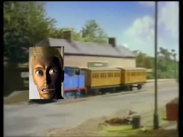 きかんしゃトーマスに逃げ込めー！
