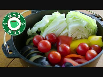 ぼっちカフェ　開店　その75 ～ニトダッチで夏野菜蒸し～