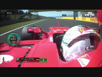 Onboard pole position lap - Sebastian Vettel, Hungary 2017