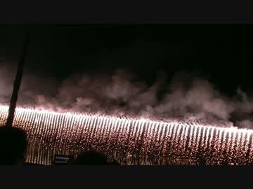 第70回狩野川花火大会　ナイアガラ大瀑布(未熟DREAMER)