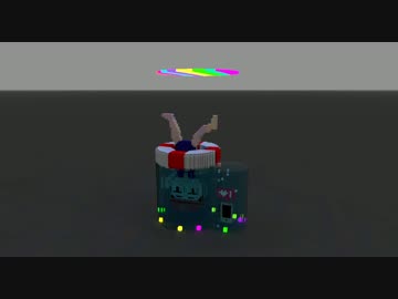 【MagicaVoxelで】なんとなくナイトプールを描いてみた