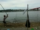 釣り　午後からゆっくり釣りタイム　ハプニングあり