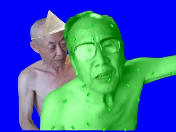 お盆にきゅうりに乗って現世に帰ってくる激ハメ爺ちゃんBB