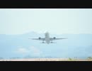 仙台空港　RWY０９から離陸するANA　B７６７をRWY２７から撮ってみた