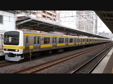 市川駅（JR総武緩行線）を発着する列車を撮ってみた