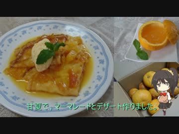 【甘夏でデザート作りました。】