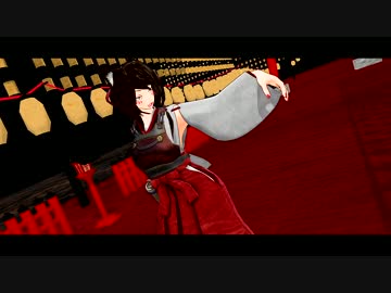 【ＭＭＤ】素敵な狐耳巫女サマの踊る''Girls''【カパエル式モデル】