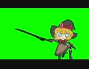 MGRを倒して勝利ポーズを決めるMGR姉貴