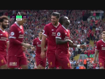 【ロングハイライト】リバプール × アーセナル