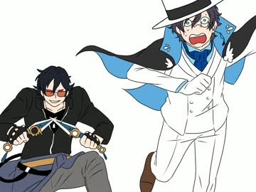 【手描き文アル】文豪とキス唾【腐向けっぽい】