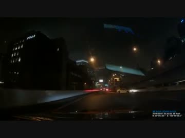 【ドラレコ】首都高 江戸橋JCT スリップ事故