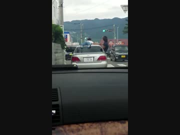 【ドラレコ】またまたバカッターが車の屋根に乗って無謀運転