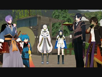 【MMD刀剣乱舞】九曜と竹雀のムーンライト【寸劇付き】