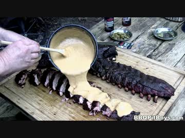 ナチョチーズソース＆ビアインジェクションリブ