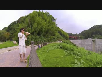 【GoPro】一本歯下駄を履いて法螺貝を吹く　１回目【信貴山】