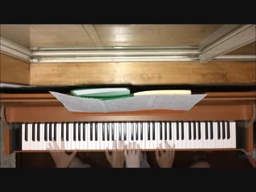 【1人連弾で弾いてみた】アホガール OP「全力☆Summer!」(angela)