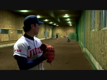 軟式日本最速153キロと4種類の変化球｜吉岡投手のブルペン投球